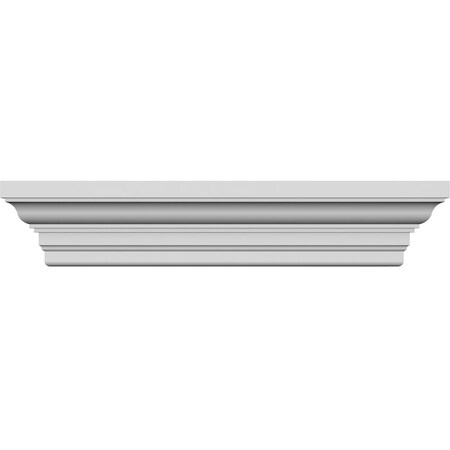 Ekena Millwork 63" Bottom Width x 71 3/4" Top Width x 7 7/8"H x 1 1/4"P Classic Crosshead CRH08X63ST